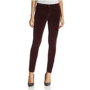 Joe's jeans merlot velvet the icon skinny jean size 29‎ new!!!